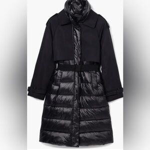 Desigual Estocolmo Layered Puffer Coat size S NWOT